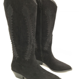 Kozne Čizme Cowboy Motif - Crne