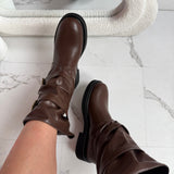 Botine Nova Buckle - Smeđa