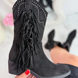 Botine Fringle Western - Crne