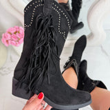 Botine Fringle Western - Crne