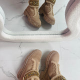 Botas Stone Detail - Kaaki