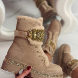 Botas Stone Detail - Kaaki