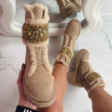 Botas Stone Detail - Kaaki
