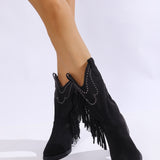 Botine Fringle Western - Crne