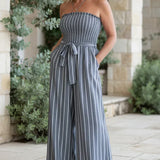 LEONORA – JUMPSUIT ŠIROKIH NOGAVICA BEZ TRAKA