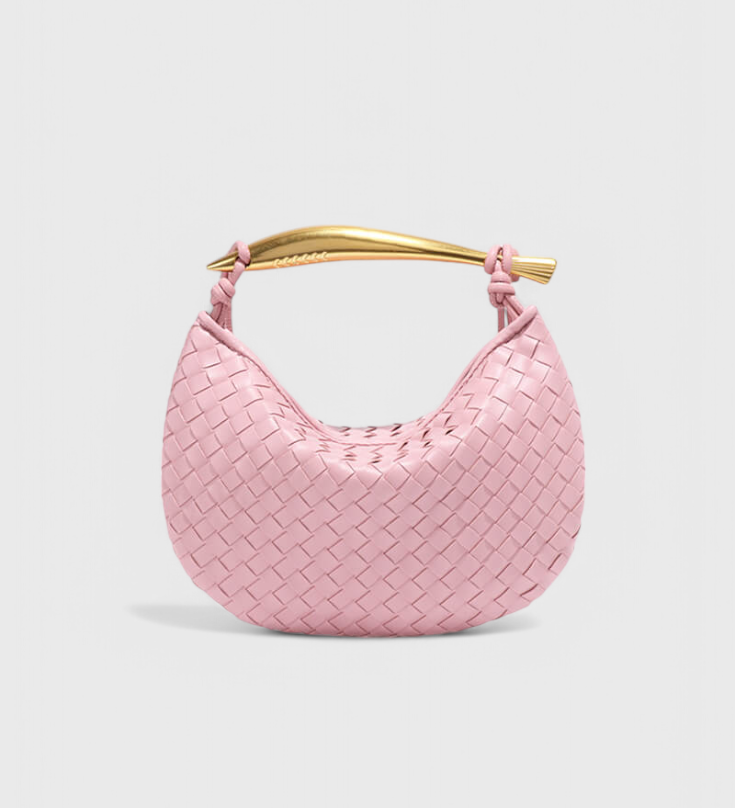 Torba Woven Gerda s zlatnom ručkom