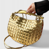 Torba Woven Gerda s zlatnom ručkom