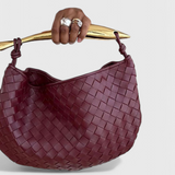 Torba Woven Gerda s zlatnom ručkom