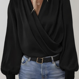 Quinn | Elegantna Bluza s Dugačkim Rukavima i V-Izrezom