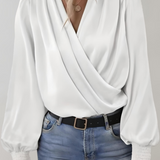 Quinn | Elegantna Bluza s Dugačkim Rukavima i V-Izrezom
