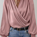Quinn | Elegantna Bluza s Dugačkim Rukavima i V-Izrezom