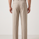 Pantalone na pruge širokog kroja – Bež